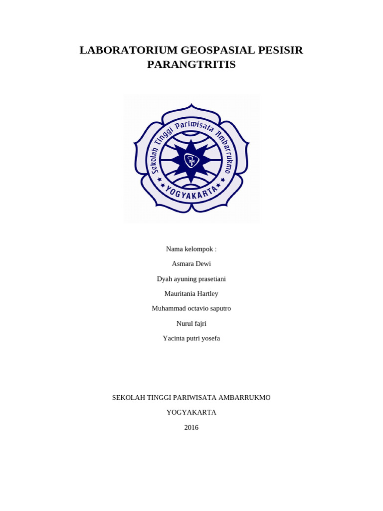 Laboratorium Geospasial Pesisir Parangtritis | PDF