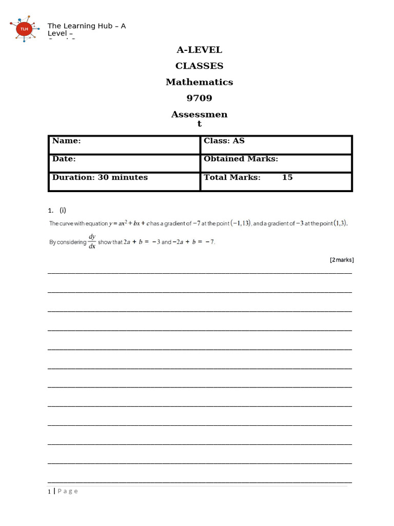 A-Level Mathematics Assessment Template | PDF | Chess Theory | Chess