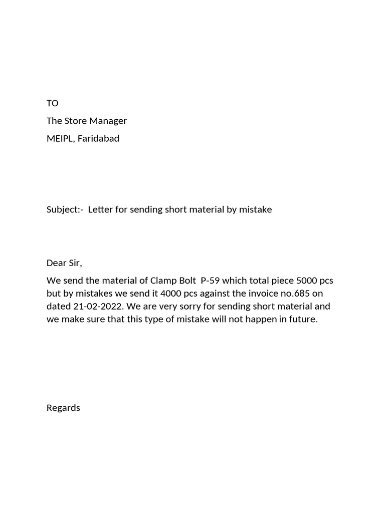 Short Material Note | PDF