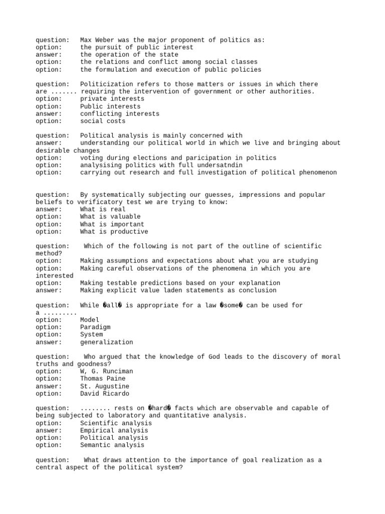 Key Concepts in Political Analysis | PDF | Scientific Method | Science