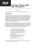 The Technology of Rights: Digital Rights Management