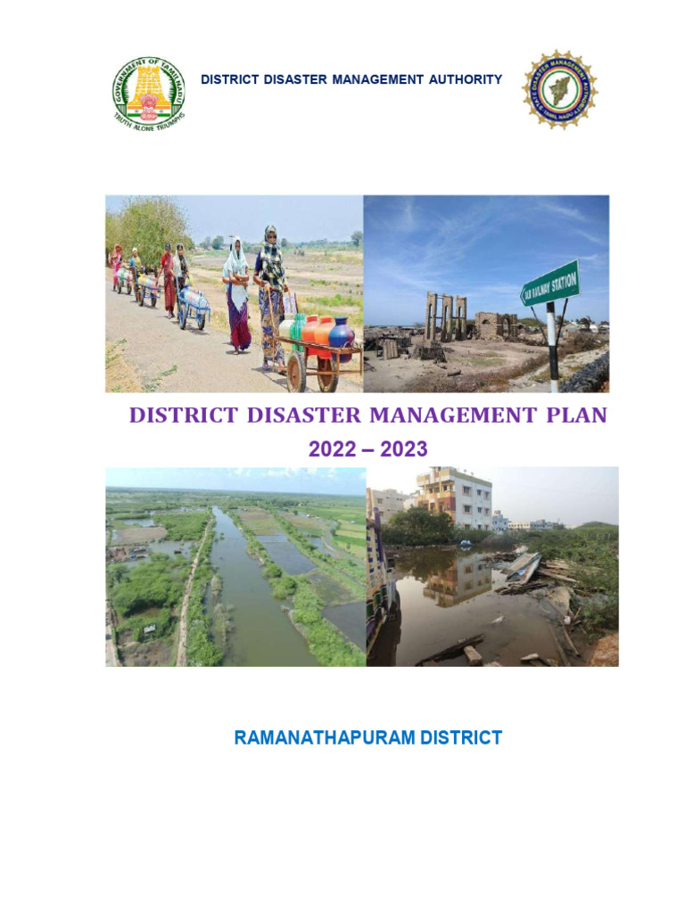 Ramanathapuram District Disaster Plan 2022 | PDF | Emergency Management ...