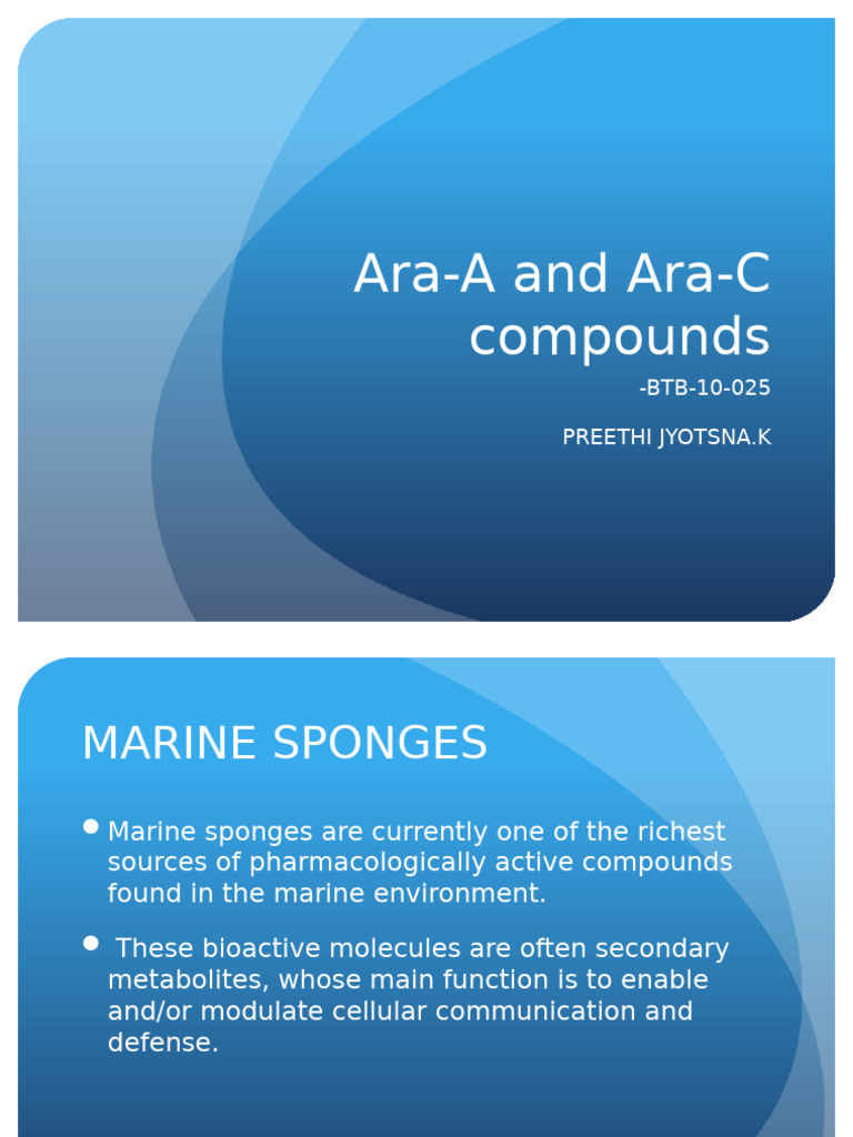 Antiviral Compounds: Ara-A and Ara-C | PDF | Virology | Medical Specialties