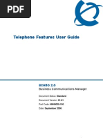 Telephone Features User Guide: Return To Menu