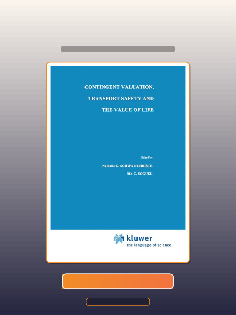 Real Test Bank Contingent Valuation Transport Safety and The Value of ...