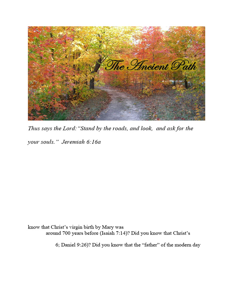 The Ancient Path PDF English | PDF | Book Of Exodus | Book Of Genesis
