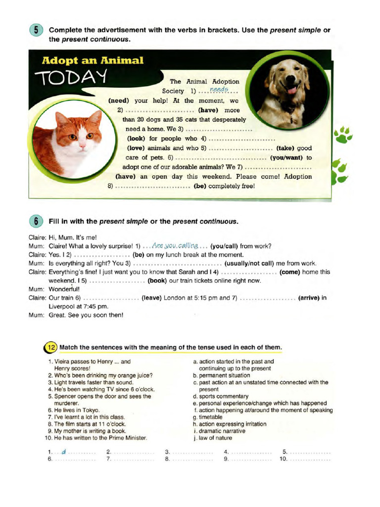 Present Tenses-4 Present Cont 2 | PDF