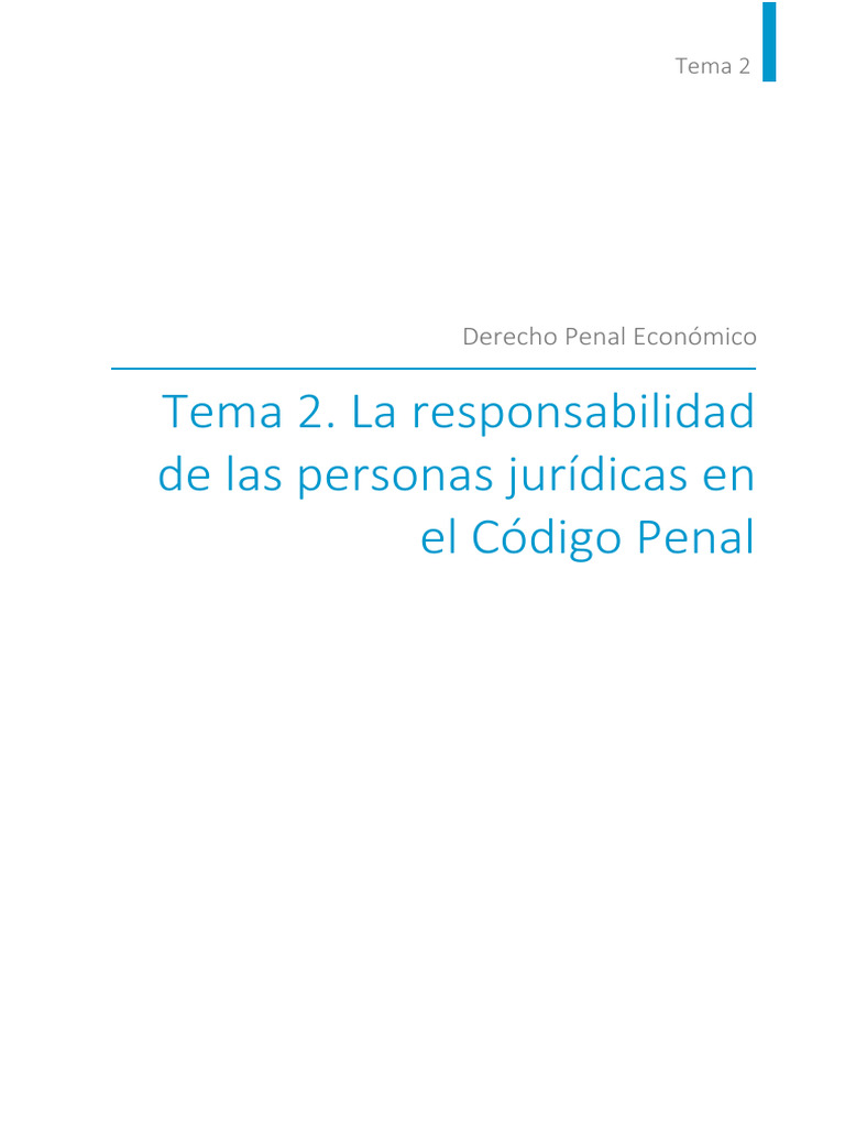 Full Tema 2. La Responsabilidad de Las Personas Jurídicas en El Código ...