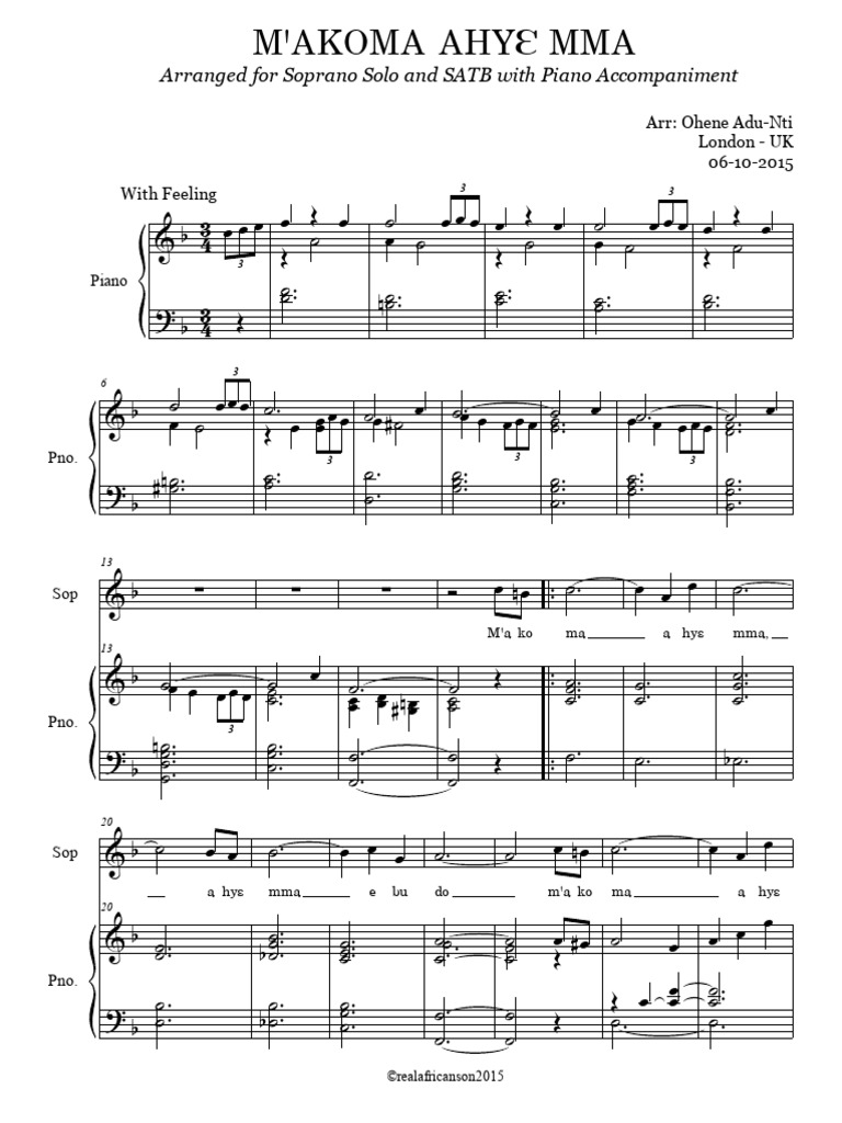 Arrangement pour Soprano et Piano | PDF | Alphabet latin | Phonétique