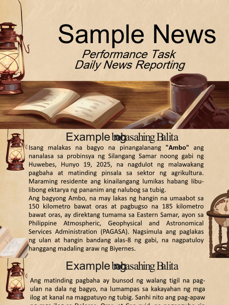 Sample For Daily News Reporting234 | PDF