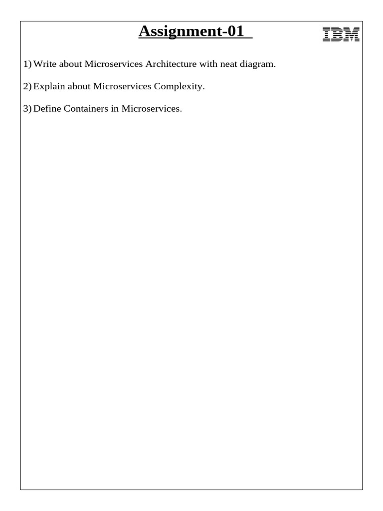 Assignment 01 | PDF
