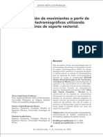 Determinación de Movimientos A Partir de Señales Electromiográficas Utilizando Máquinas de Soporte Vectorial