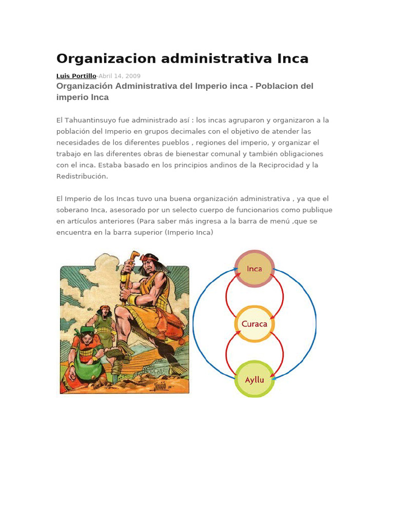 Administración y control incaico | PDF | Imperio Inca | Andes