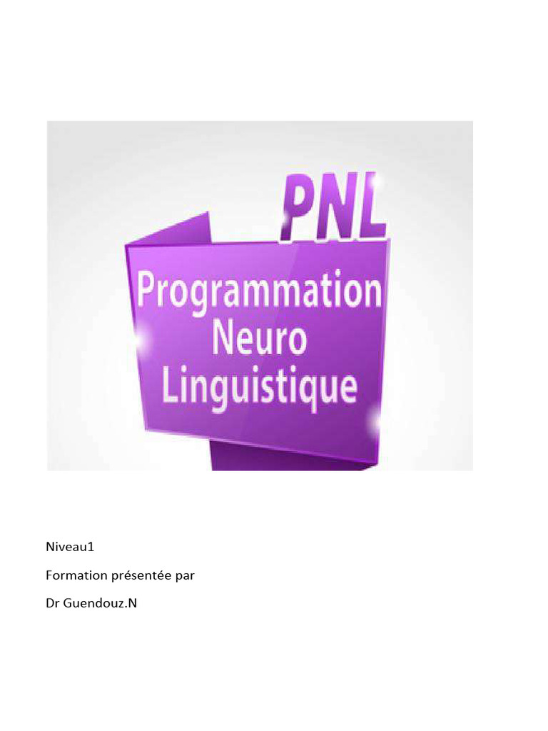 Formation PNL pour professionnels de santé | PDF | Programmation neuro ...