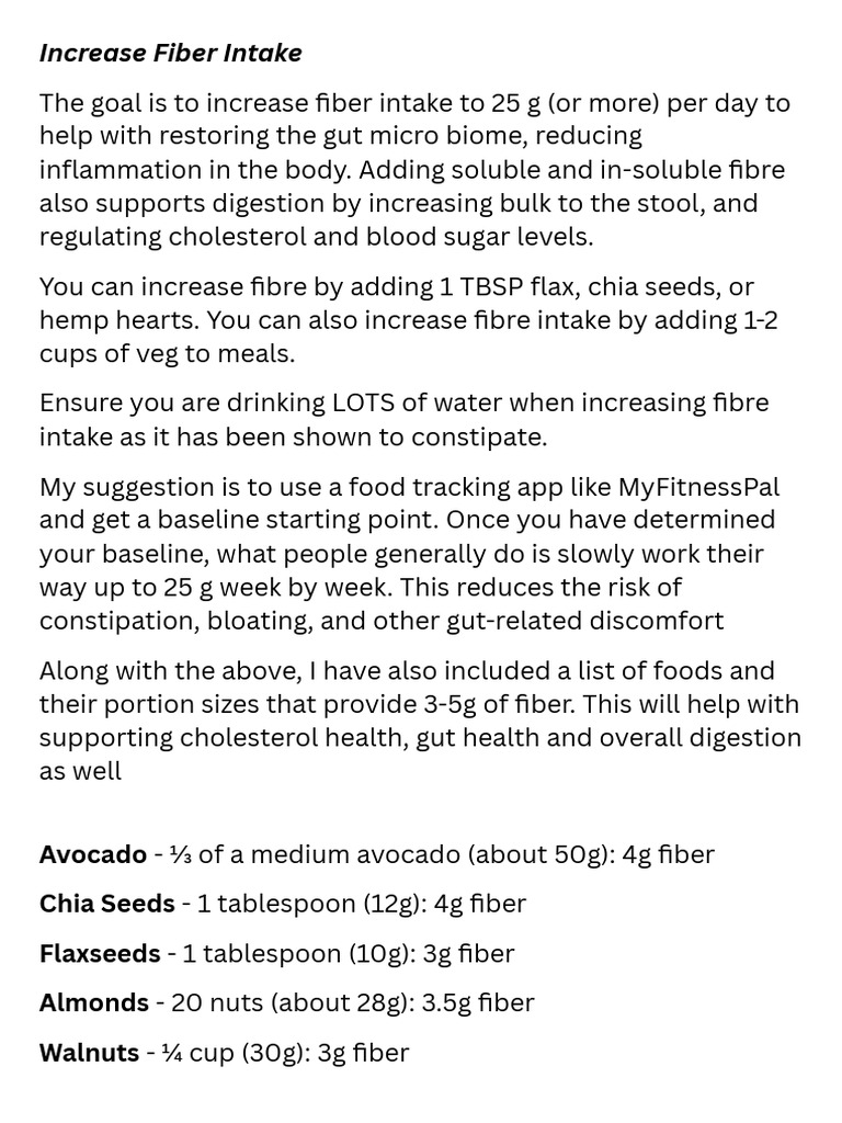 Curated visual reference: Optimal Fiber Intake Guidelines Photo Inspiration