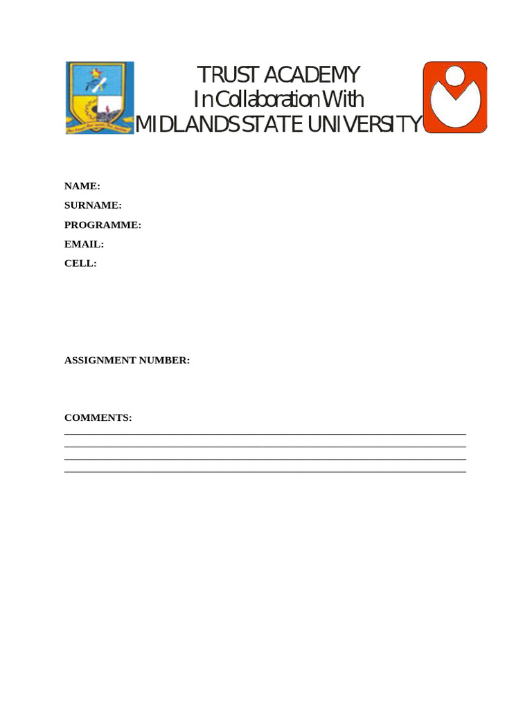C Programming Assignment Cover Page | PDF