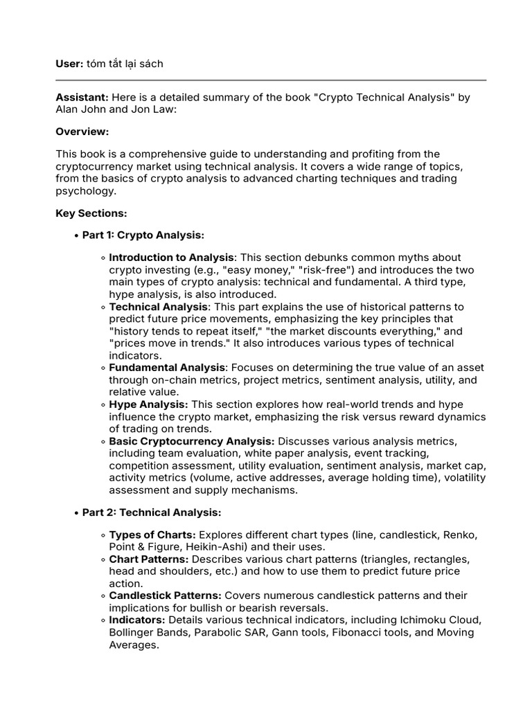 Crypto Technical Analysis | PDF | Technical Analysis | Financial Markets