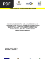 Plan de Manejo Ambiental para Consolidación de Los Procesos Agroindustriales, Socioempresariales y de Articulación A Los Mercados de La Iniciativa en Curso, Cadena Productiva Piscícola