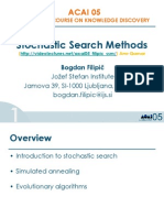 Stochastic Search Methods for Knowledge Discovery Optimization