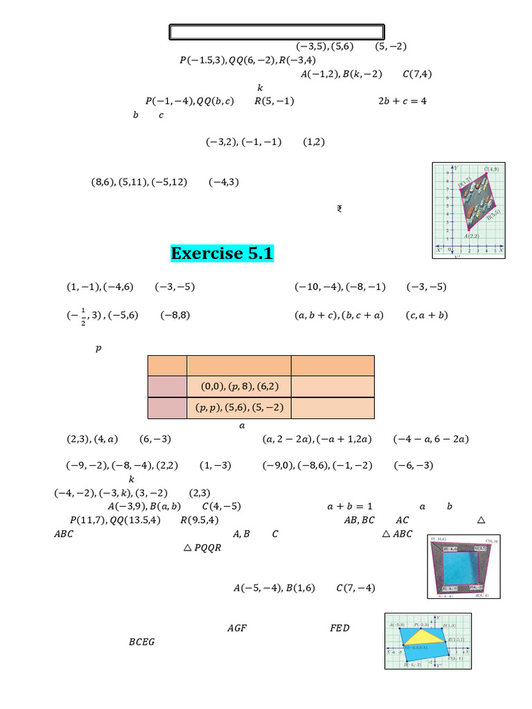 10th Mathematics Chapter 5 | PDF | Rectangle | Line (Geometry)