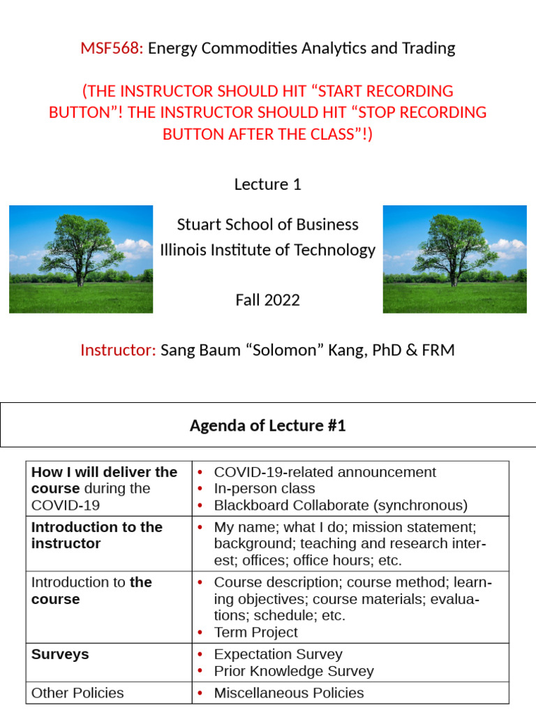 Energy Commodities Trading Course Overview | PDF | Option (Finance ...