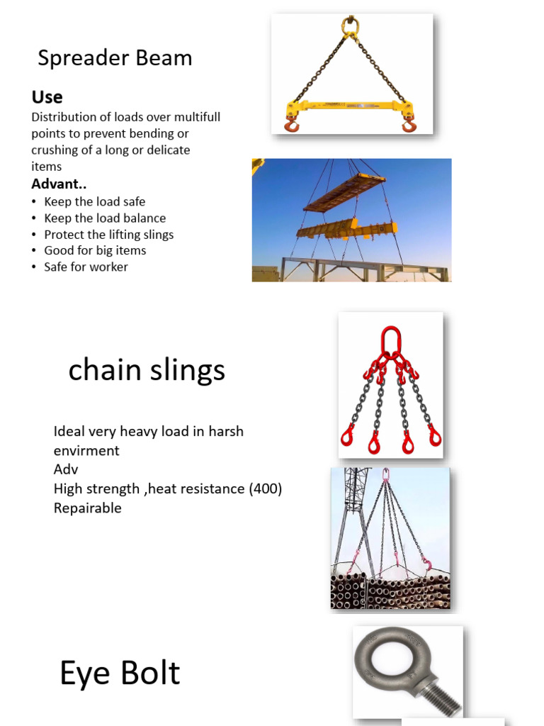 Spreader Beam Rigging Methods | PDF