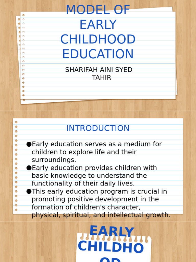 Early Childhood Education Models Explained | PDF | Preschool | Learning