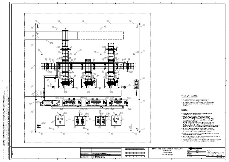 132kV Substation Layout and Labels | PDF