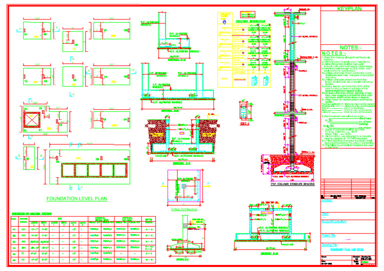 Column Reinforcement and Spacing Details | PDF | Concrete | Building ...