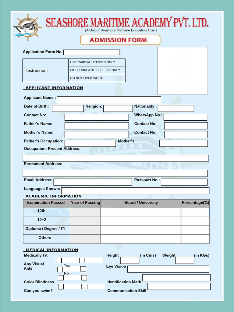 Admission Form Updated1 | PDF | Complaint