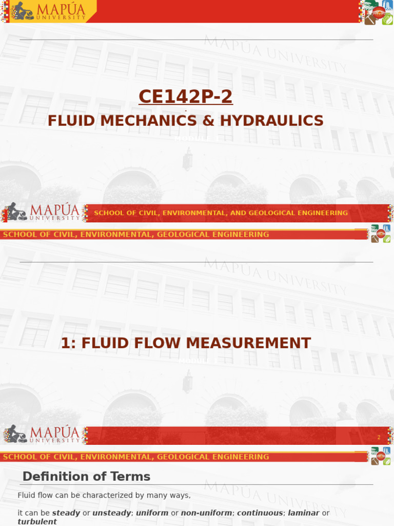 Fluid Mechanics: Flow Measurement Basics | PDF | Fluid Dynamics ...