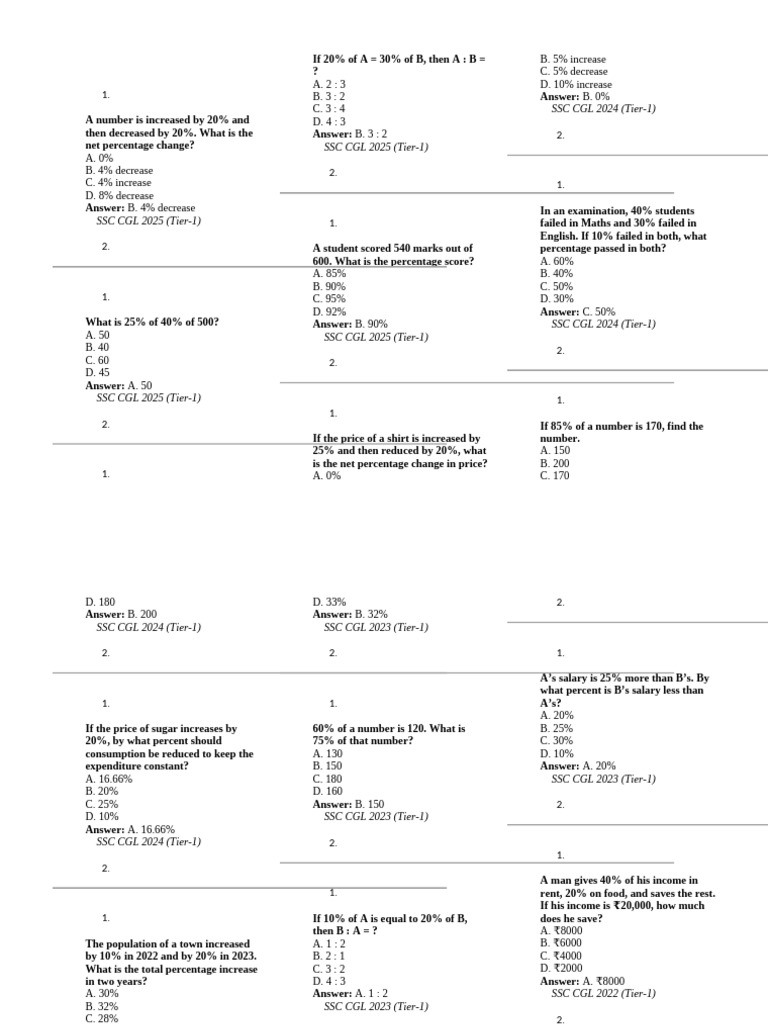 Salary Calculation and Savings Analysis | PDF | Percentage ...