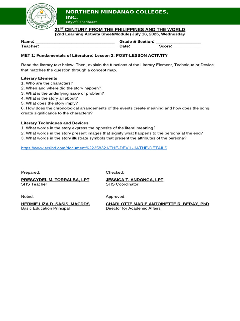 21st 4th LAS Module | PDF