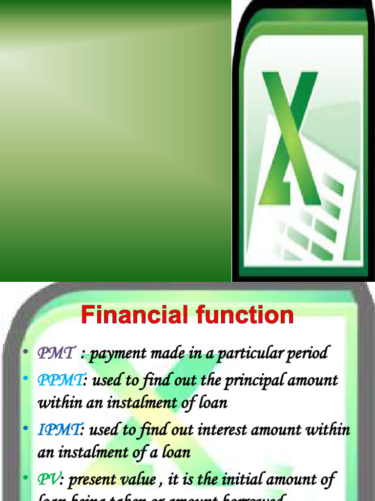Financialfunctionofexcel 150130110157 Conversion Gate01 | PDF ...
