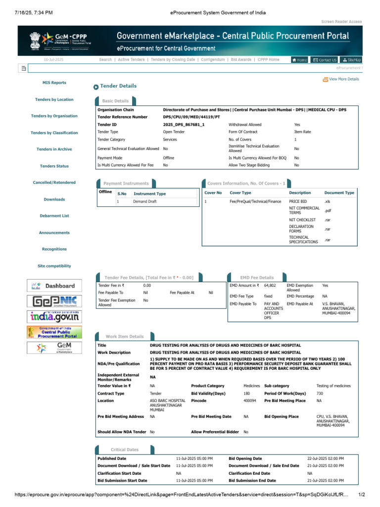 EProcurement System Government of India 2 | PDF | Business | Economies