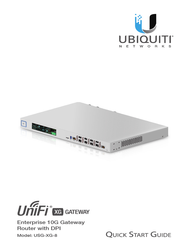 USG-XG-8 Quick Start Guide | PDF | Computer Network | Ip Address