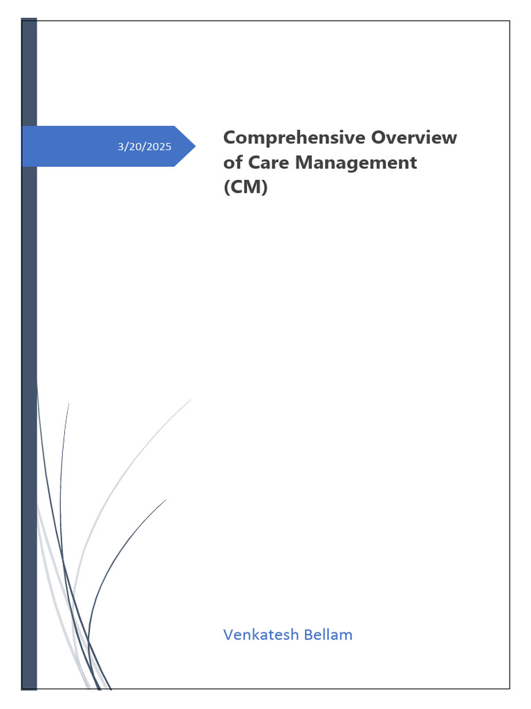 Overview of Care Management in Healthcare | PDF | Mental Health ...