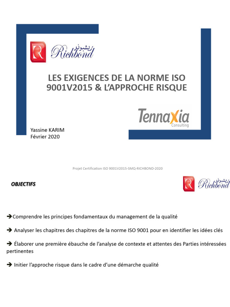 Exigences de la norme ISO 9001:2015 | PDF | Management de la qualité ...