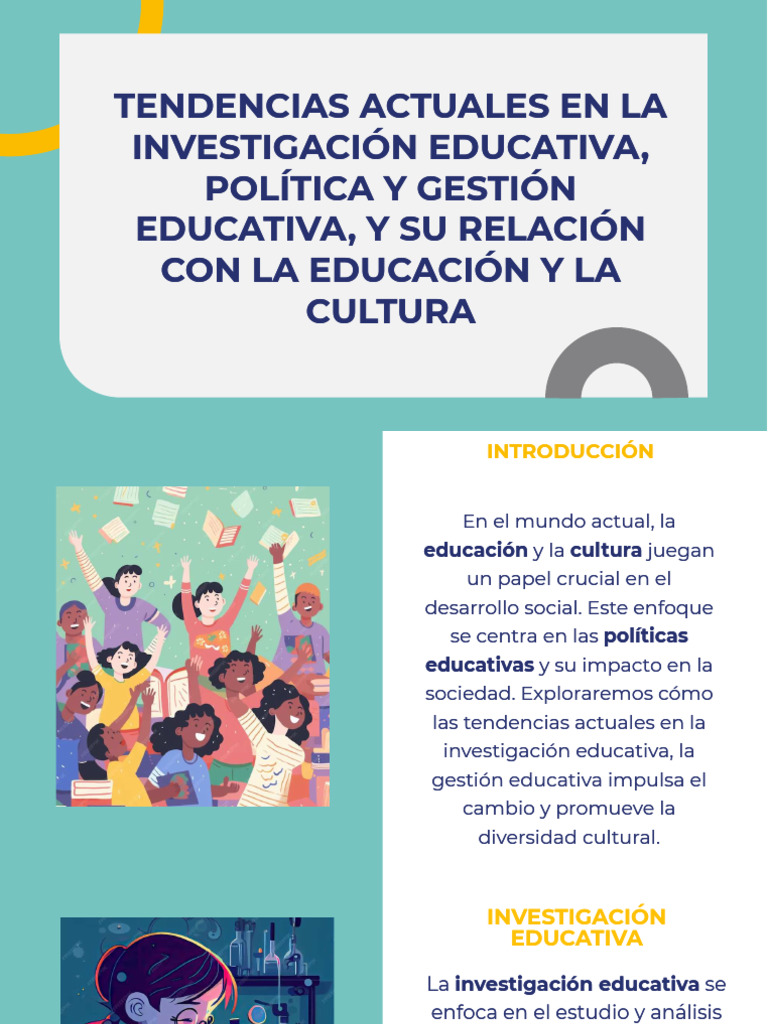 Tendencias en Política y Gestión Educativa | PDF | Enseñando | Aprendizaje
