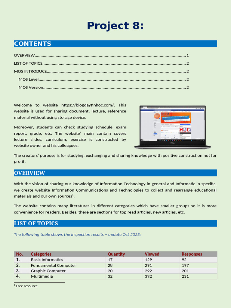 Word - Project 08 | PDF | Websites | Microsoft Office