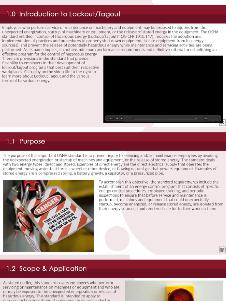 6 - Lockout Tagout | PDF