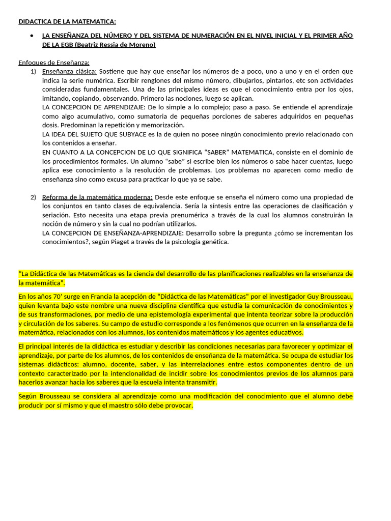 Didáctica de la Matemática en Educación Inicial | PDF | Enseñando ...