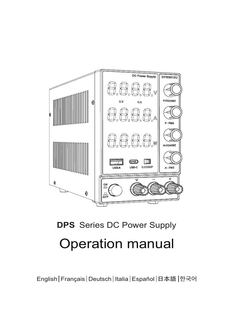 DPS Series DC Power Supply Manual | PDF | Power Supply | Mains Electricity