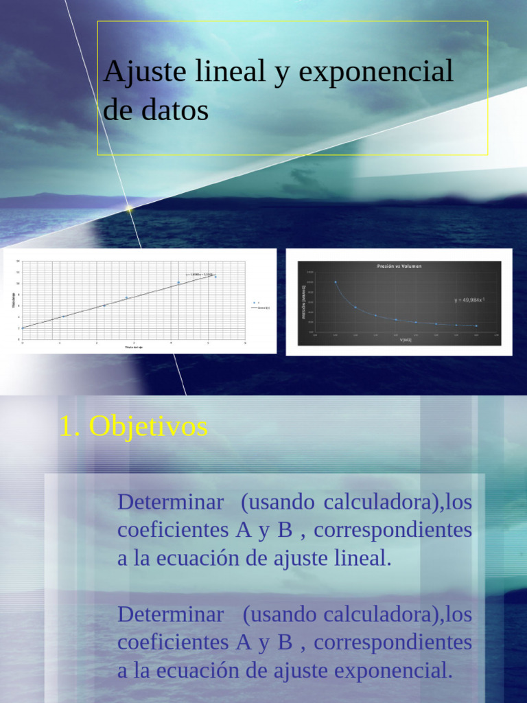 Ajuste Lineal y Exponencial de Datos | PDF