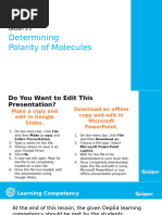 Polar vs Non-Polar Molecules Explained | PDF | Chemical Polarity