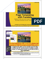 Page Templating G P G With Facelets: For Live Training On JSF 1.x or 2.0, Please See THTT// LT