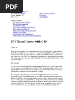 Download DIV Based Layout With CSS by Thanigainathan SN8890603 doc pdf