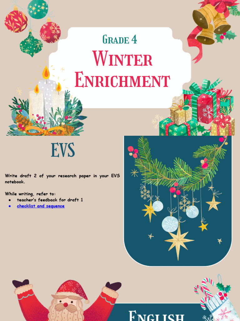 Winter Enrichment for 4th Graders PDF — free download
