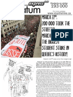 Quebec 2012 student strike - flyer