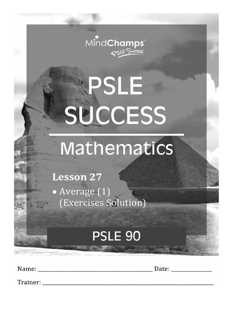 Average Calculation Exercises Solutions | PDF